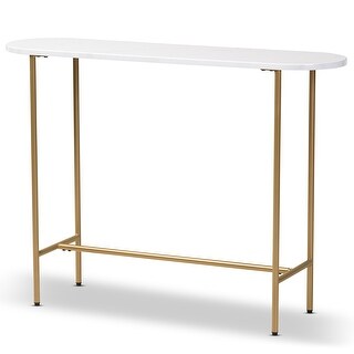 Baxton Studio Samuel Modern and Contemporary Console Table (White)