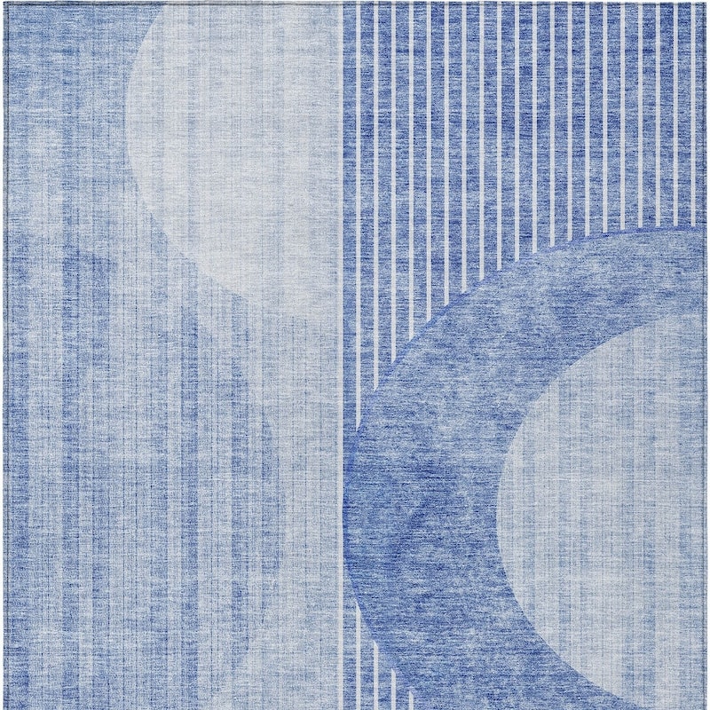 HomeRoots Geometric Transitional Rectangle Outdoor Rug