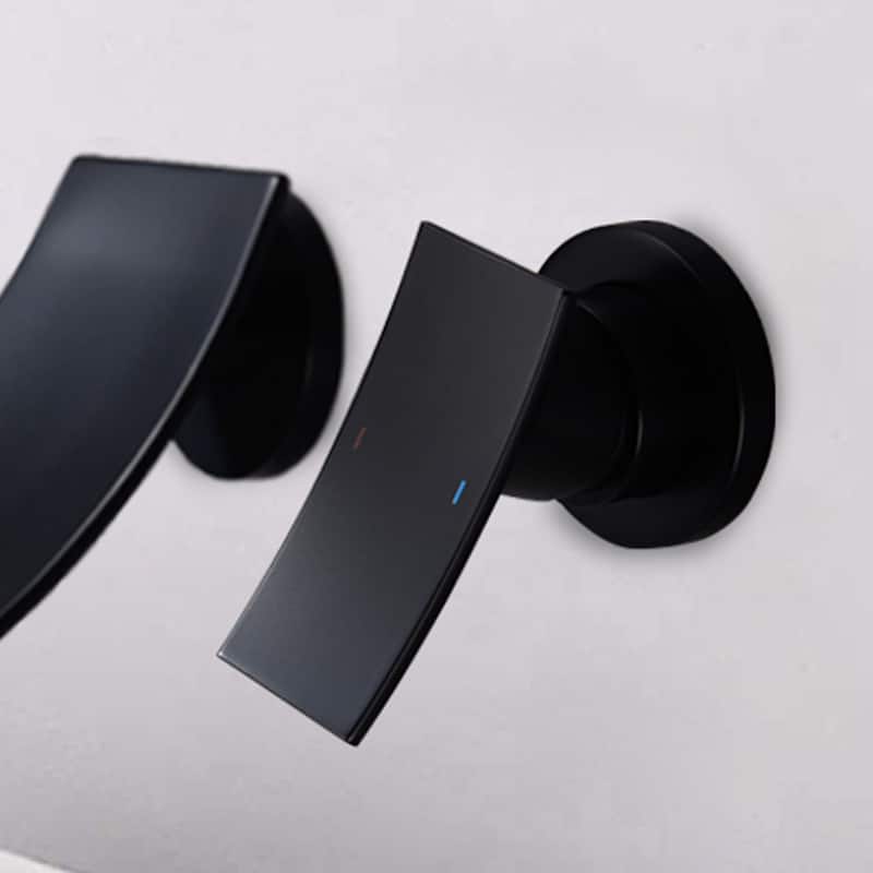 YASINU Wall Mount Widespread Bathroom Faucet