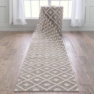 Custom Size Runner Harlow Trellis Modern Hallway Stair Rug