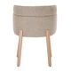 preview thumbnail 9 of 23, Modern Upholstered Solid Wood Dining Chair With Arms (Set of 2)