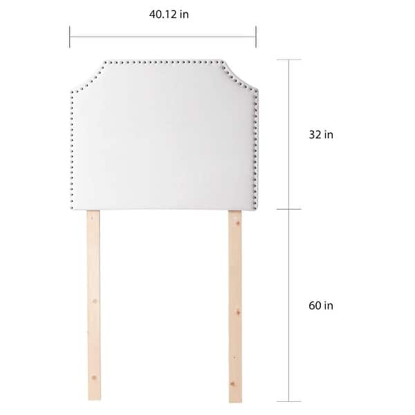 Twin XL Bevel Tacked Plush White College Headboard On Sale Bed Bath & Beyond 28179541