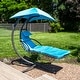 preview thumbnail 15 of 27, Oversized Zero Gravity Lounge Chair & Cup Holder - Multiple Options Teal