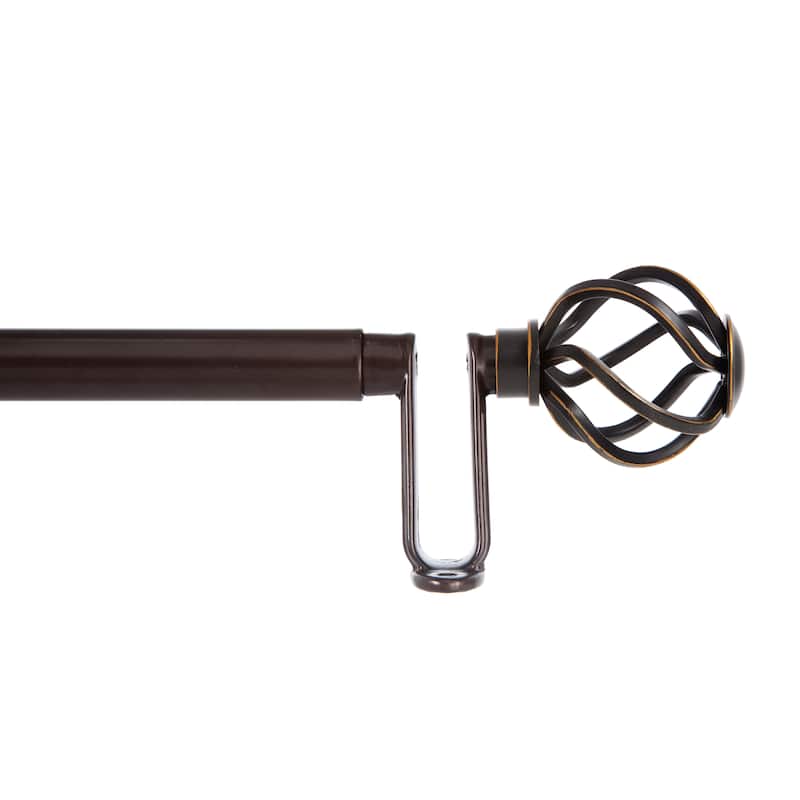 Sun Zero Cage 3/4" Decorative Room Darkening Curtain Rod