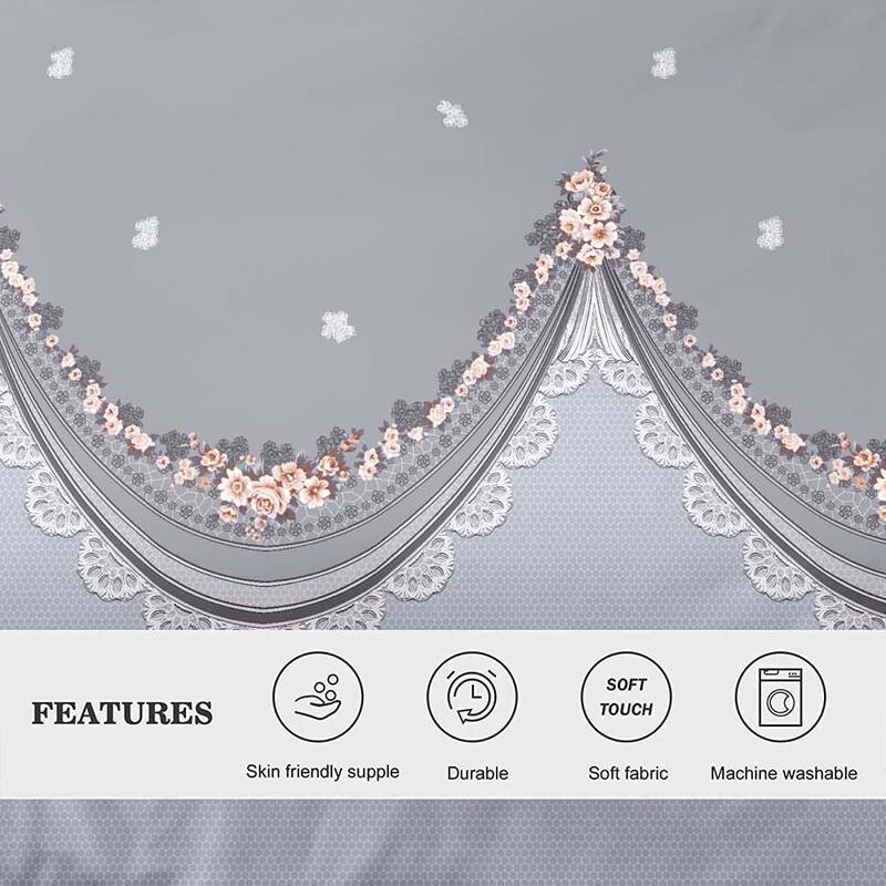 Shatex 3 piece Microfiber Bedding Comforter Set