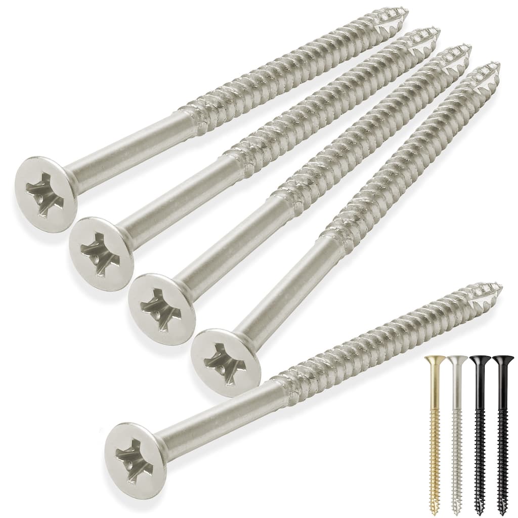 Wood Screws 9 x 3in for Door Hinges 25 pack