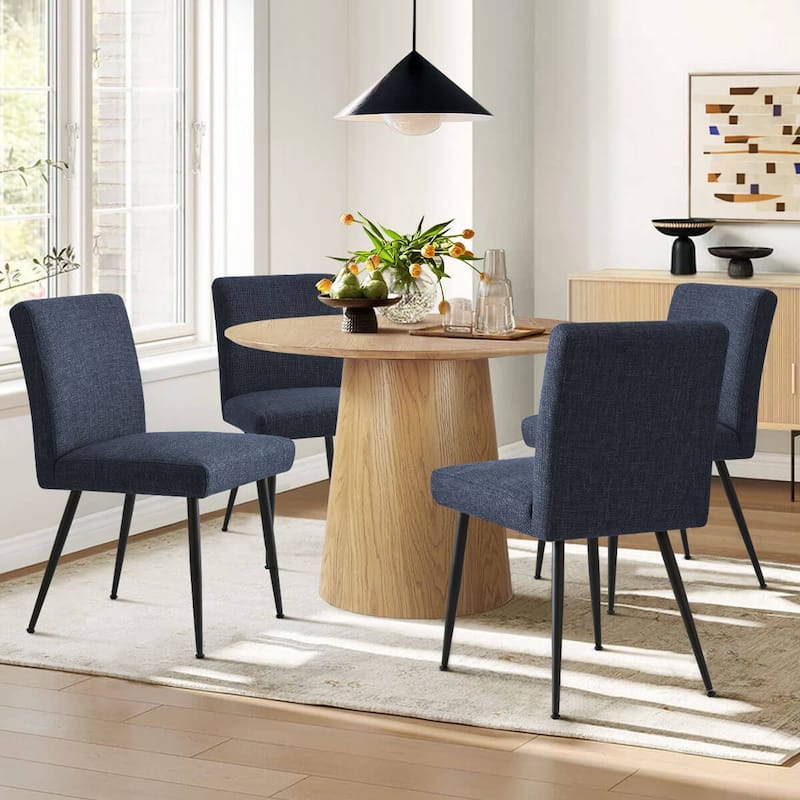 4 Person Dining Chairs (Set of 4) - Dark Blue