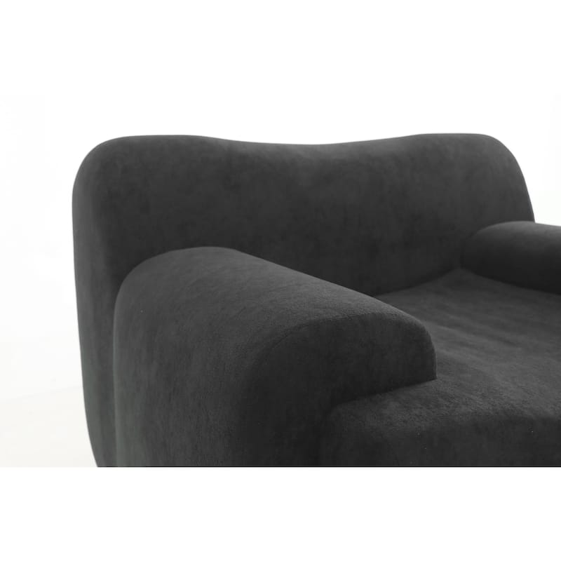 Chenille Accent Chair, Comfy Cloud Sofa Chair, Modern Armchair Boneless Reading Chairs