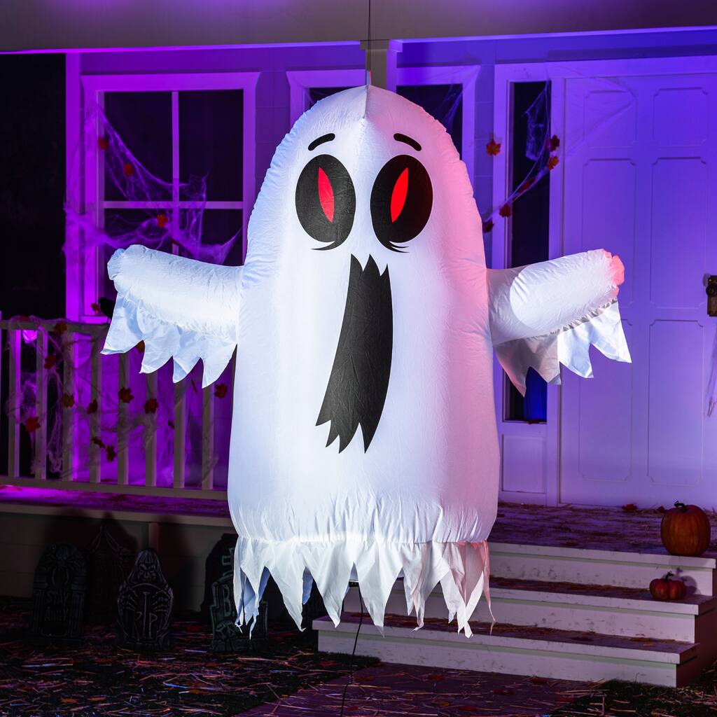 Joyfy 4 FT Halloween Inflatable Floating Ghost with LED