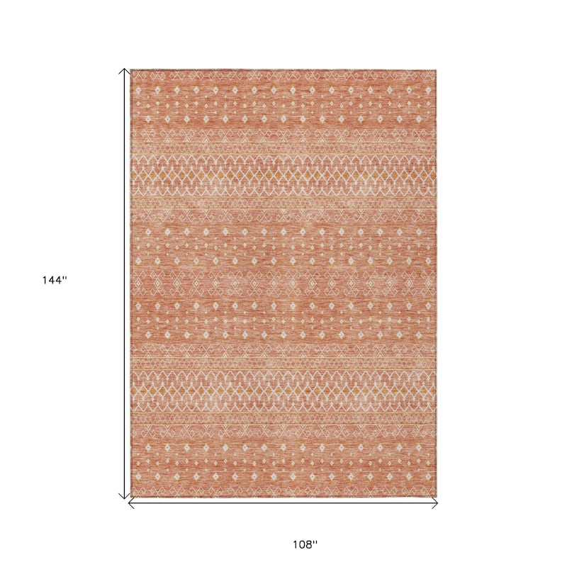 HomeRoots Tribal Transitional Rectangle Outdoor Rug