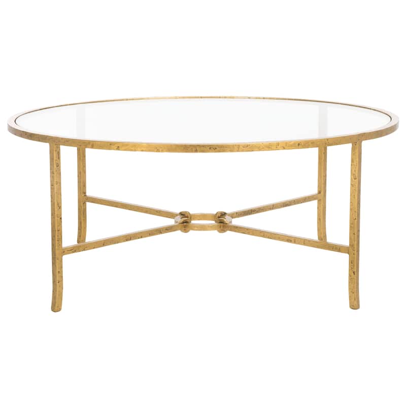 SAFAVIEH Couture Tauri Forged Metal Round Coffee Table - 36"W x 36"D x 15"H