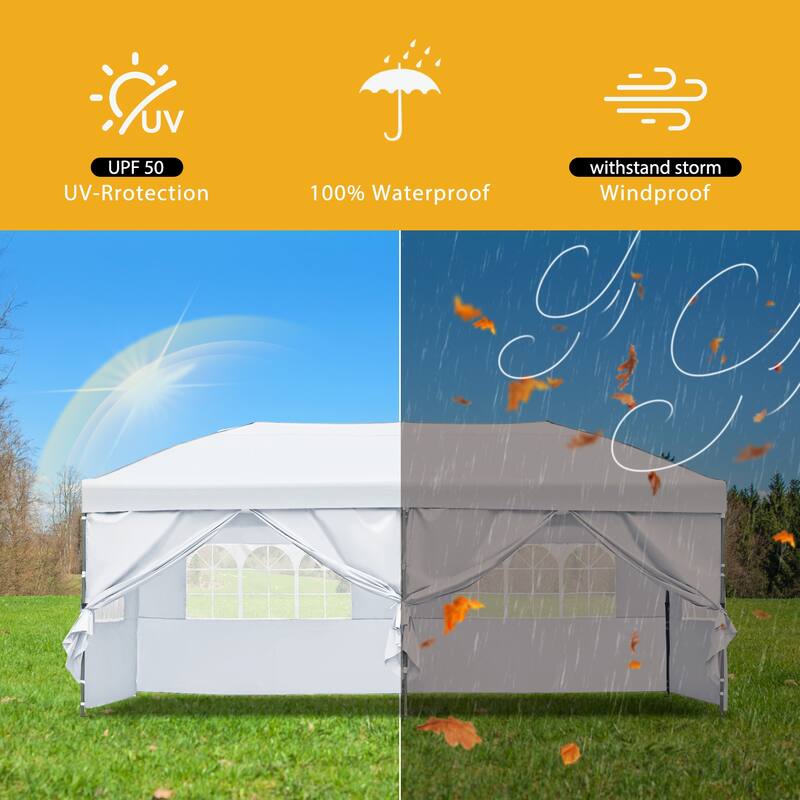 10x20 Pop Up Canopy with Sidewalls