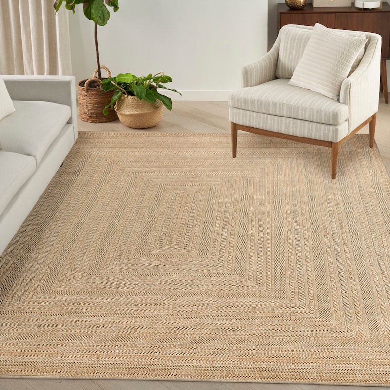 Nourison Tulum Indoor/Outdoor Geometric Area Rug