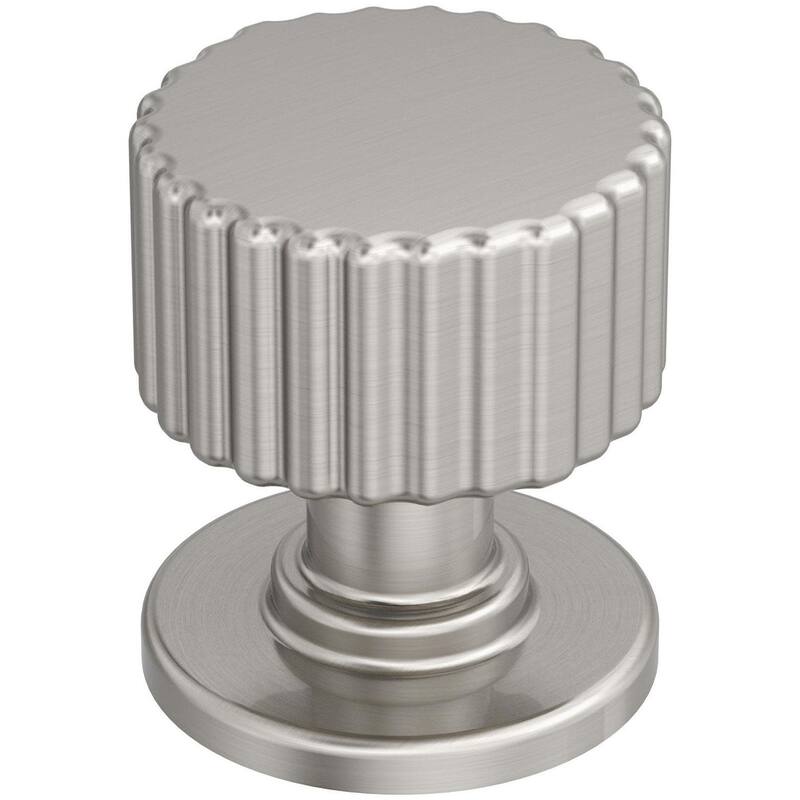 Amerock BP37652 Ballard 1-1/8" Fluted Mushroom Cabinet Knob - Satin Nickel