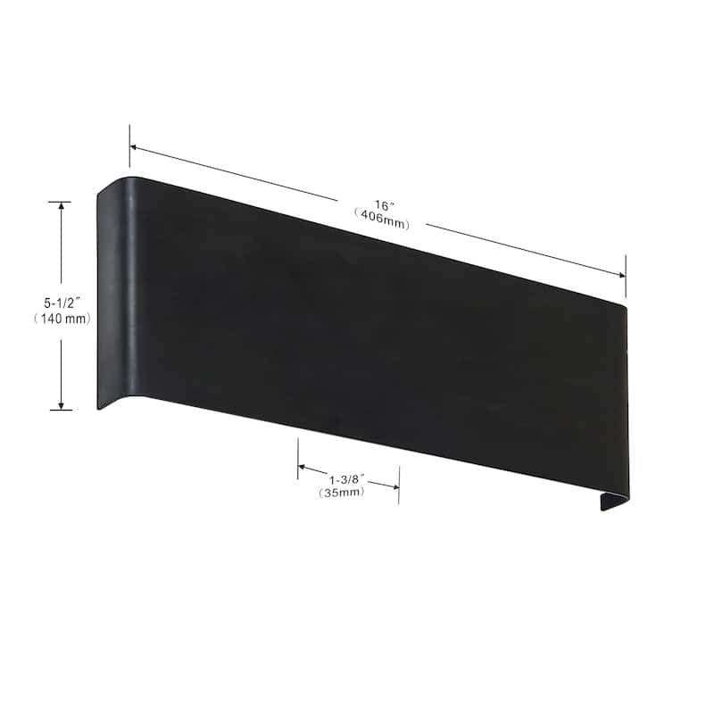 Long Streak Led Wall Sconce 24 Inch Black