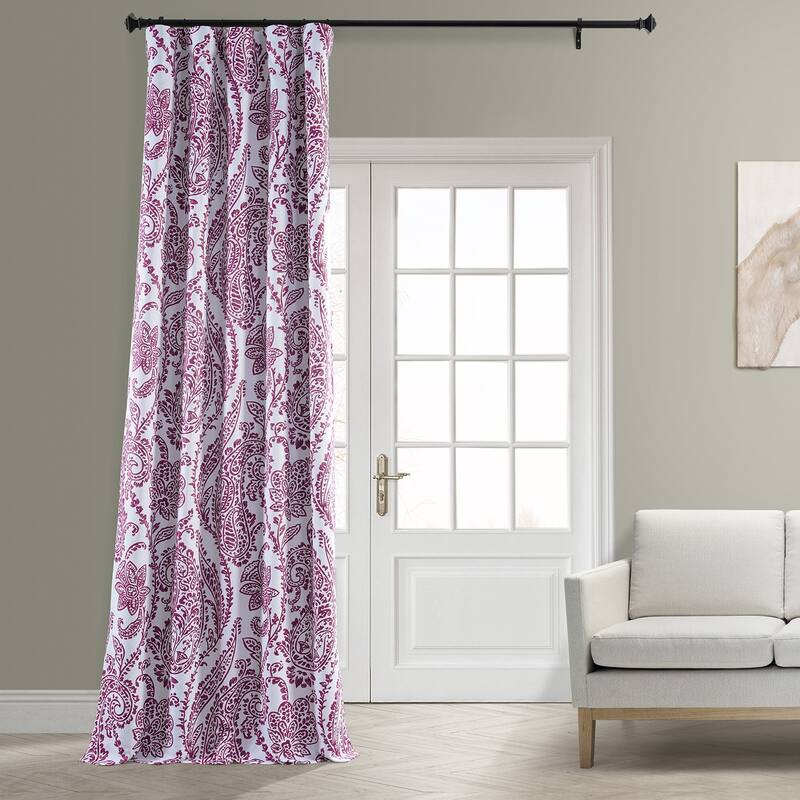Exclusive Fabrics Tea Time Room Darkening Curtain (2 Panels)