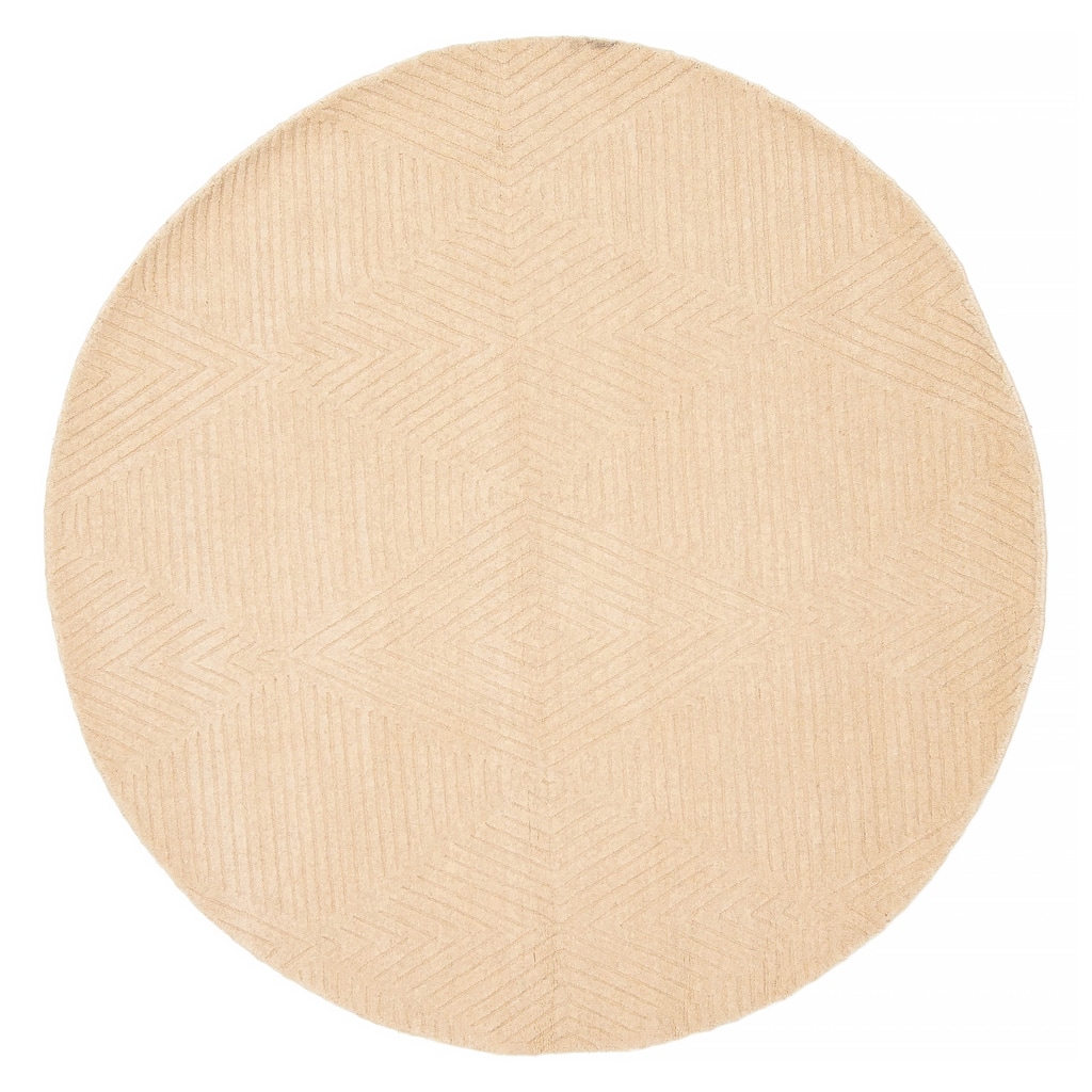 Kashkuli Gabbeh Beige Rug 5'4" x 5'4" - 5'4 x 5'4