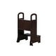preview thumbnail 19 of 61, Kids Wooden Kitchen Step Stool with Safety Rails and Anti-Slip Mat, Kids Countertop Step Stools for Kids