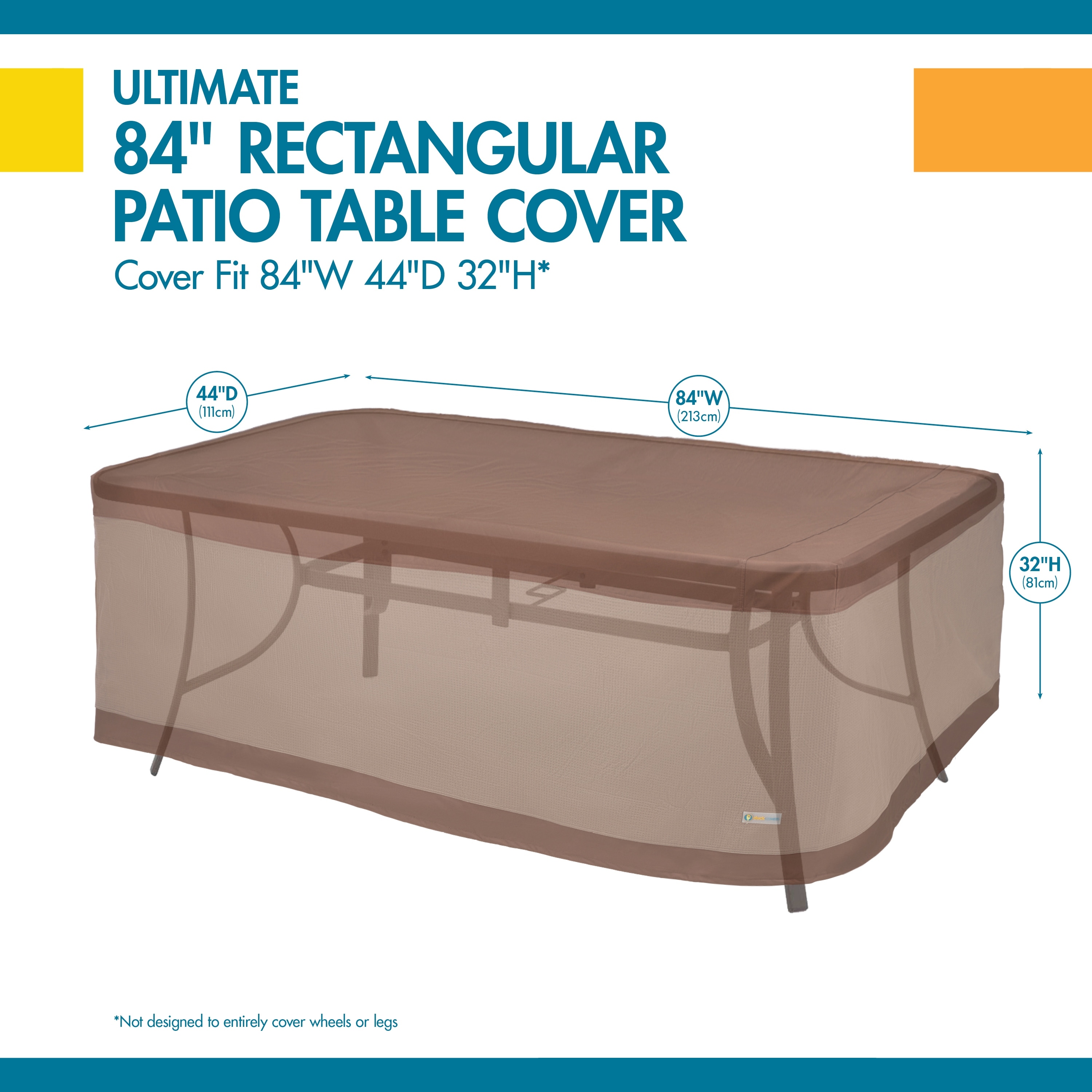 Duck Covers Ultimate Rectangular Table Cover