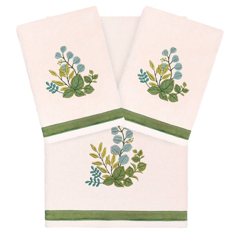 Authentic Hotel and Spa Turkish Cotton Botanica 3PC Towel Set - Blush