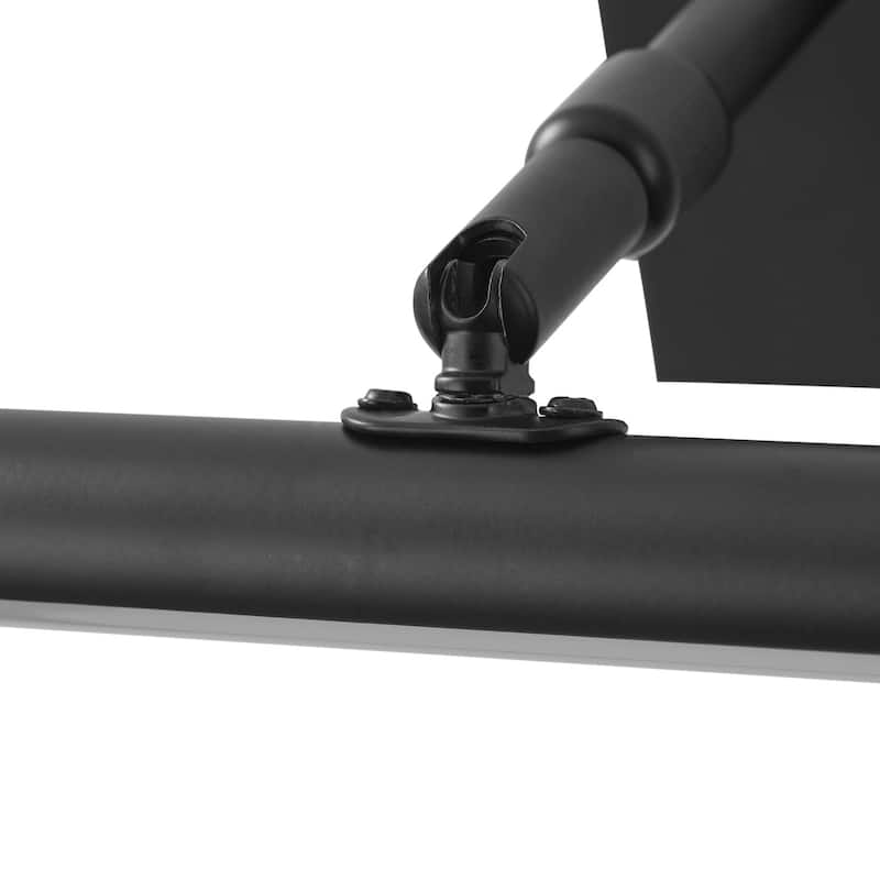 Matte Black Linear LED Rotatable Wall Mount Bathroom Vanity Light
