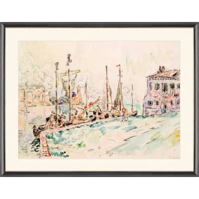 Venice Framed Art Giclee Under Glass - Multi-Color