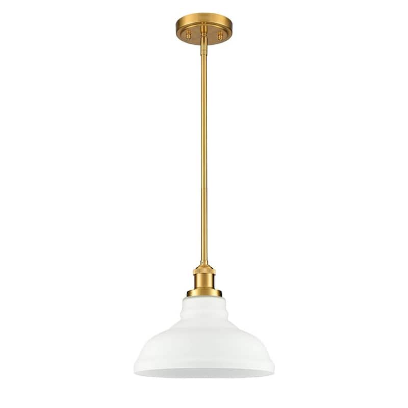 Como Modern Gold Pendant Light Fixture Kitchen Island with Dome Opal Glass