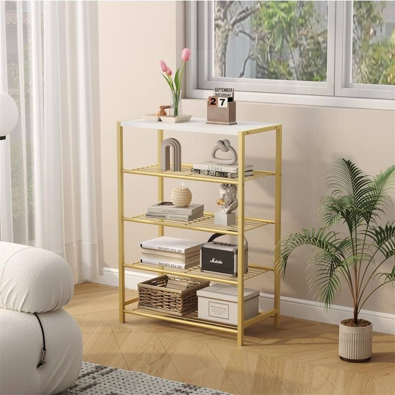 5-Tier Shoe Storage - 11.8"D x 23.32"W x 32.68"H