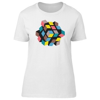 Shop Abstract 3d Cube Design Tee Women S Image By Shutterstock