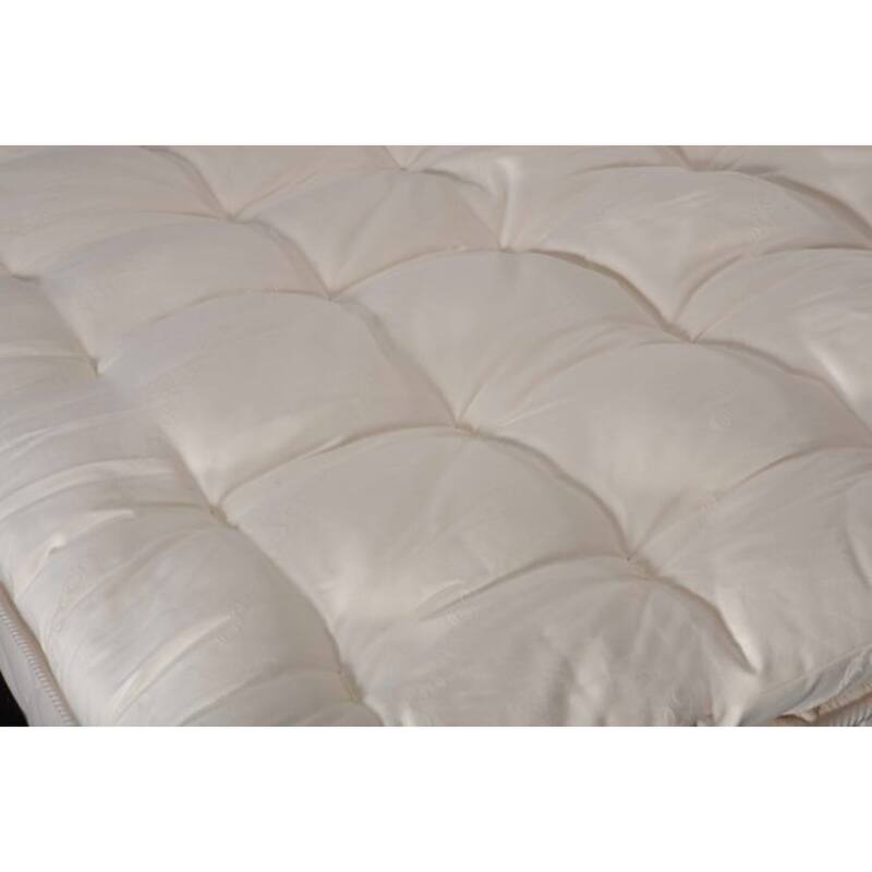 Eco-Valley Wool 1.5-inch Mattress Pad - White