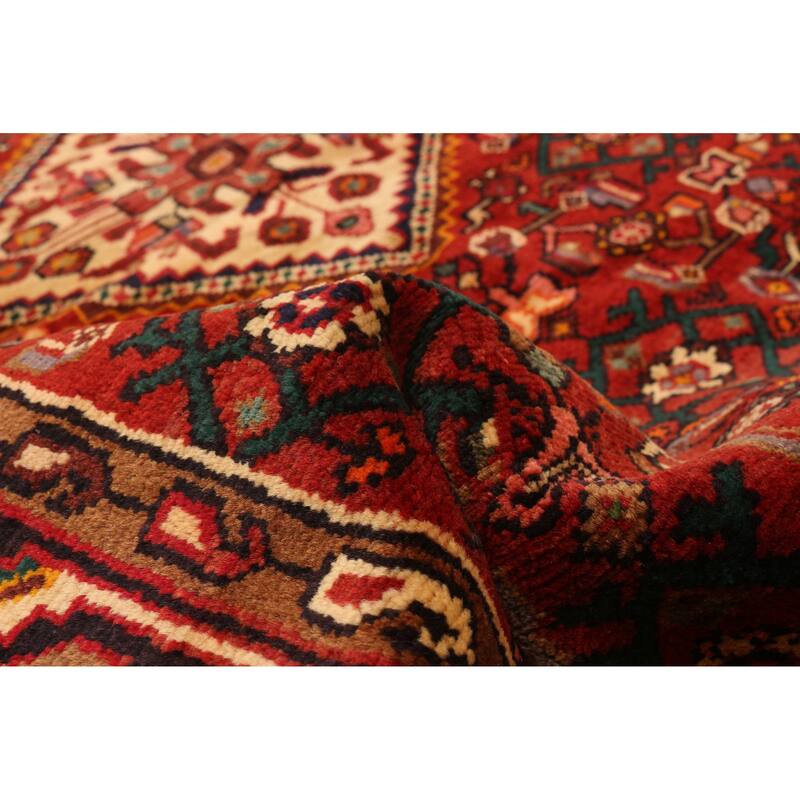 ECARPETGALLERY Hand-knotted Andelz Red Wool Rug - 4'2 x 7'1
