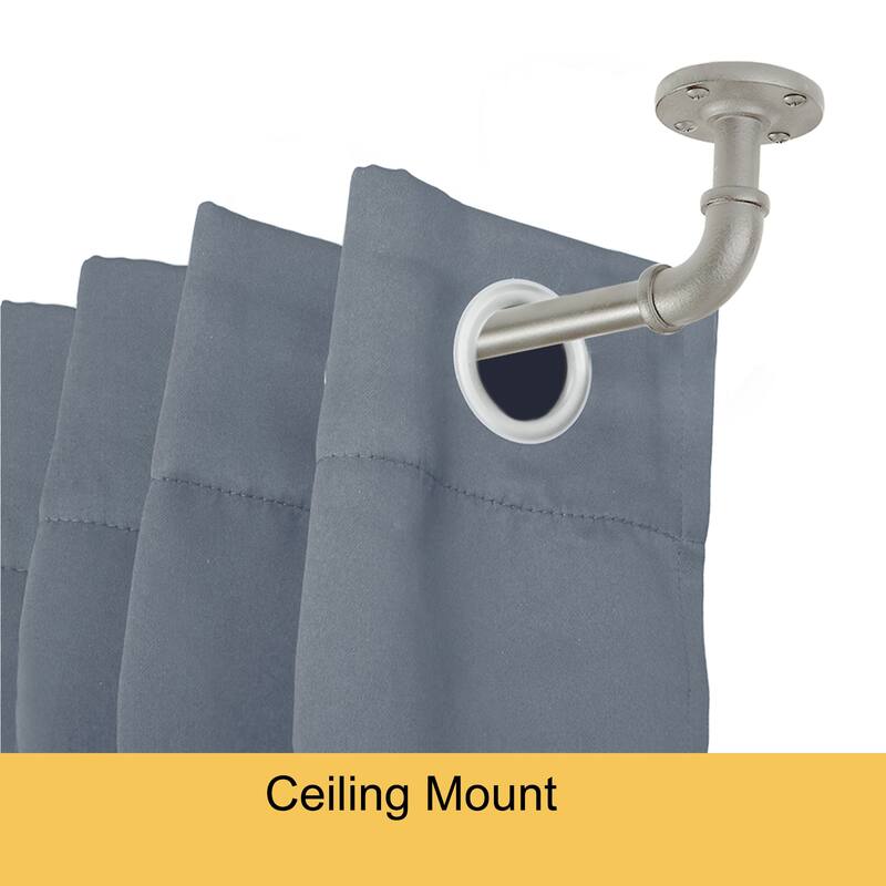Kenney Adler 5/8" Indoor/Outdoor Rust-Resistant Wrap Around Curtain Rod