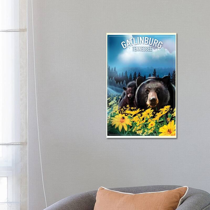 iCanvas "Gatlinburg, Tennessee" by Old Red Truck Canvas Print - 26x18x1.5