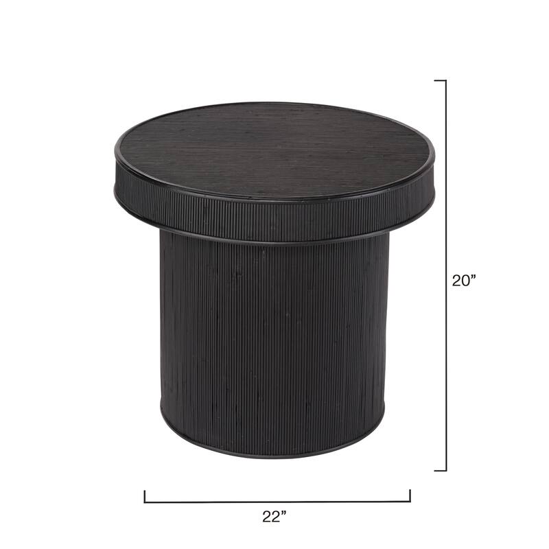 Alden Decor Eden Bamboo Side Accent Table