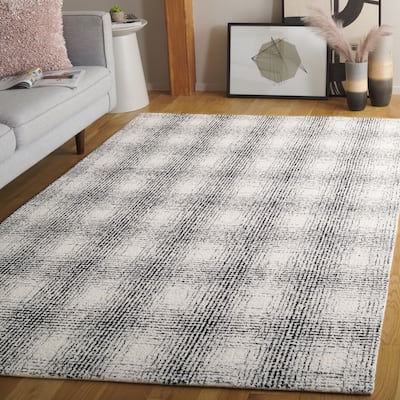 SAFAVIEH Handmade Ebony Makpal Modern & Contemporary Wool Rug