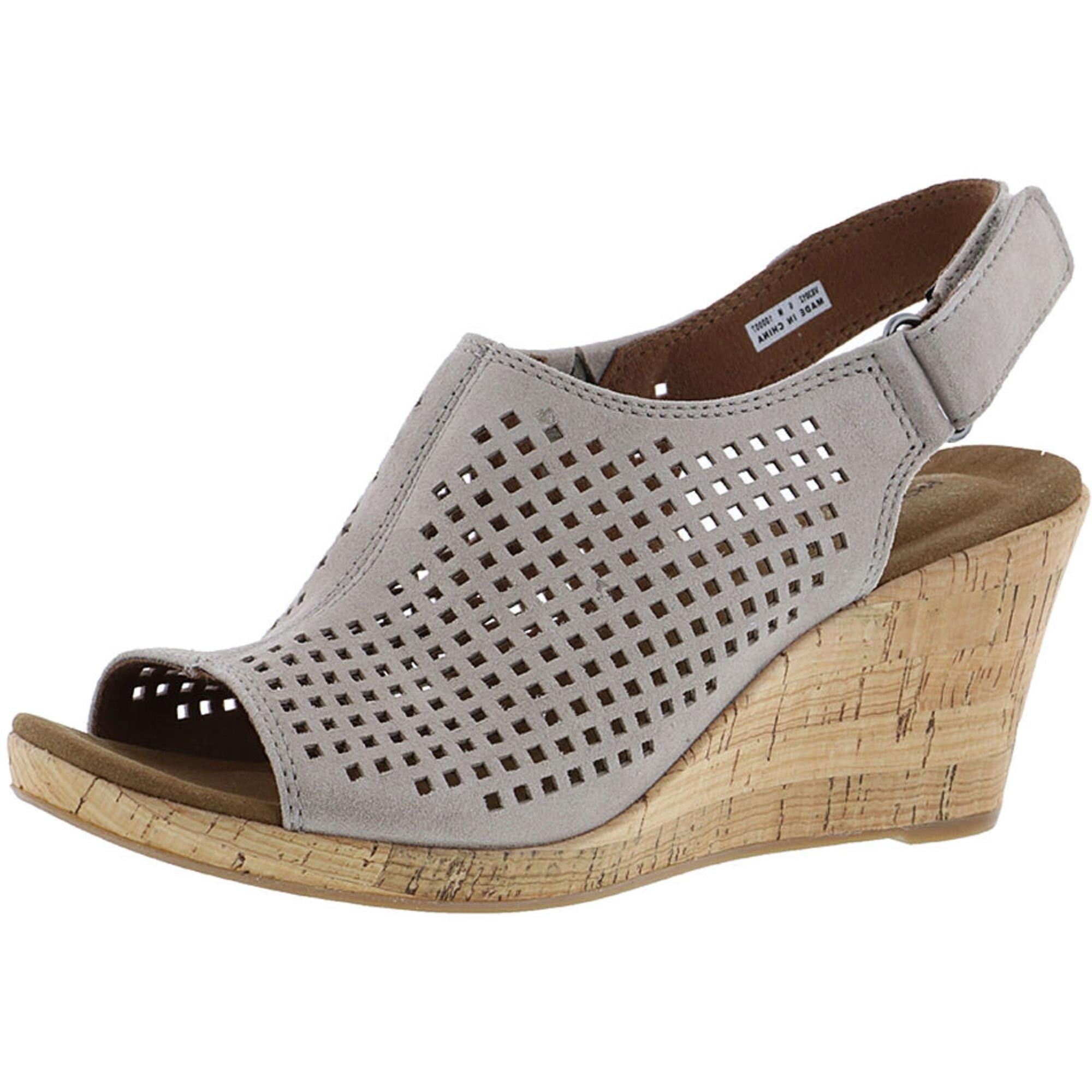 women's briah perforated slingback wedges