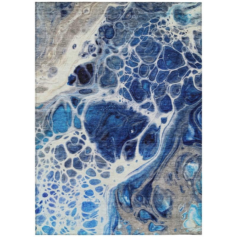 Machine Washable Indoor/ Outdoor Chantille Contemporary Rug