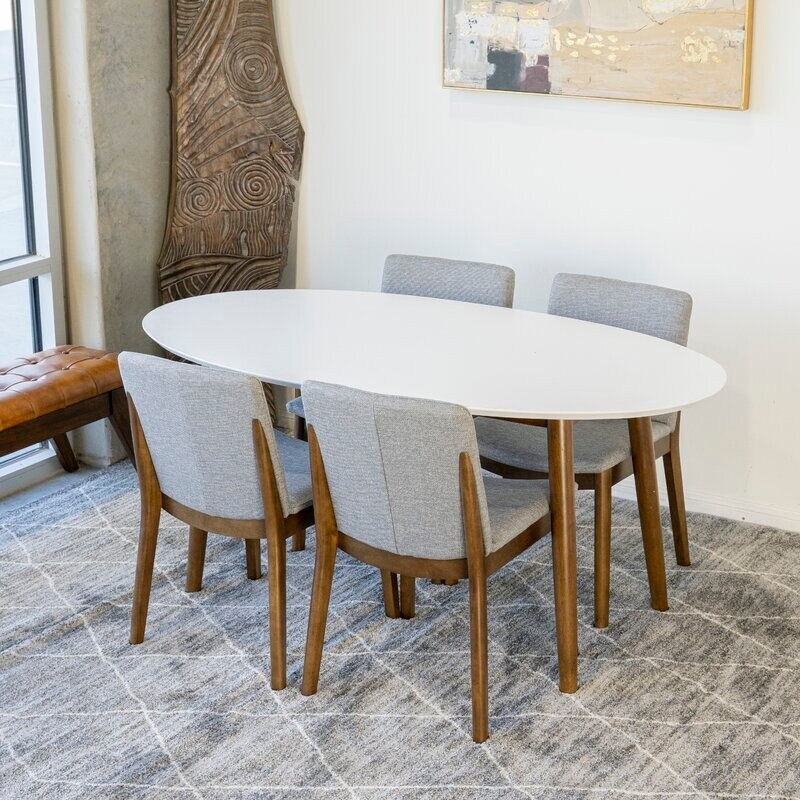 Keown 5 piece solid wood dining set store
