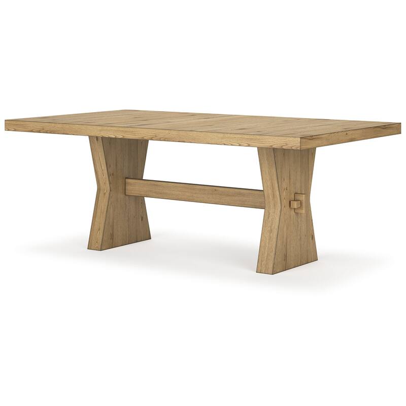 Signature Design by Ashley Galliden Light Brown Dining Table - 44" W x 78" D x 29.75" H