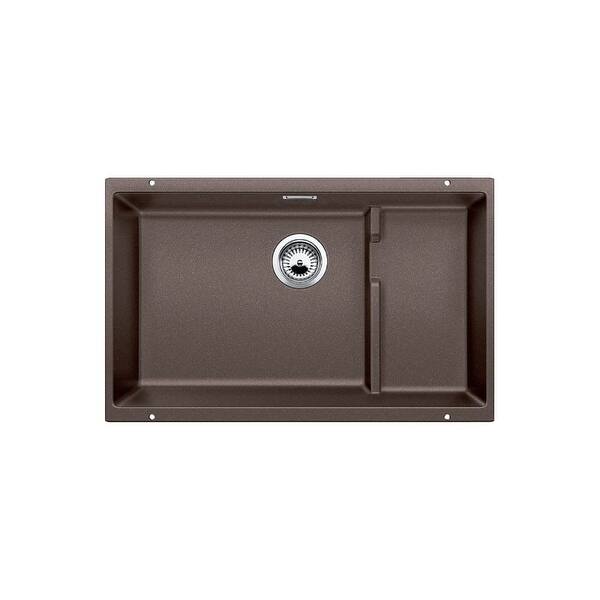 Shop Blanco 519457 Precis 27 1 2 Cascade Silgranit Granite Composite Undermount Super Single Bowl Kitchen Sink Cafe Brown Overstock 16297653