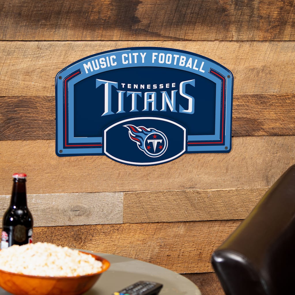 Tennessee Titans Embossed Steel Wall Sign, 11" x 17"