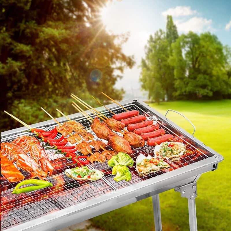 Barbecue Grill Portable BBQ Charcoal Grill Smoker Grill
