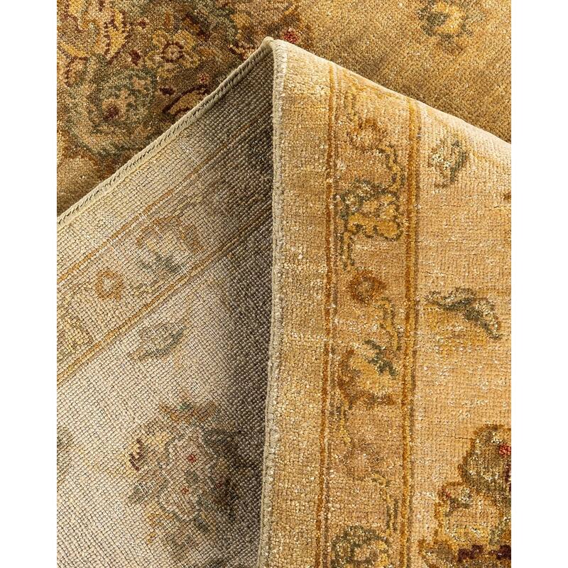 Oushak One-of-a-Kind Hand-Knotted Area Rug - Gold, 8' 1" x 10' 0" - 8' 1" x 10' 0"