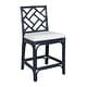 preview thumbnail 9 of 67, Natural Rattan Handmade Chippendale Cushioned Bar Stool by East at Main