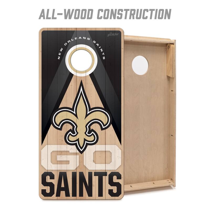 New Orleans Saints NFL 2x4 Professional Cornhole Board Set