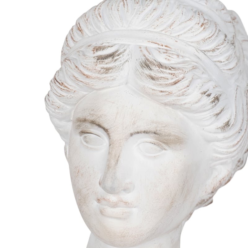 Sagebrook Home Grecian Bust Distressed Resin Novelty Sculpture