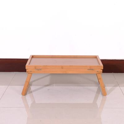 Foldding Simple Table Top Adjustable Dining-table Wood Color