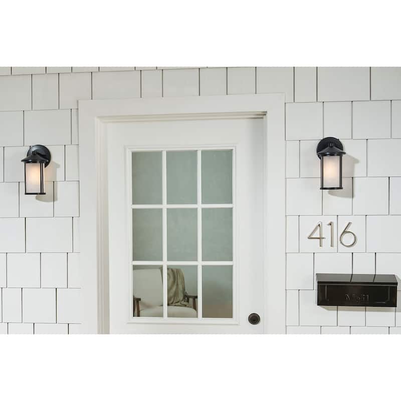 Kichler 59098 Lombard 11" Tall Outdoor Wall Sconce with Satin Etched