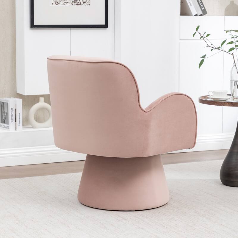 SEYNAR Modern Glam Velvet 360 Degree Swivel Armchair