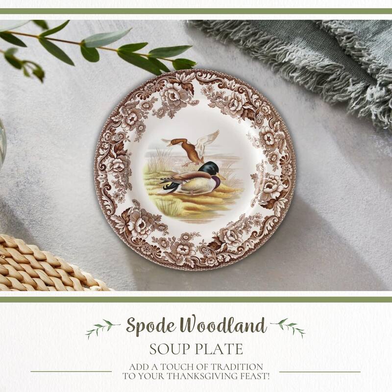 Spode Woodland Soup Plate